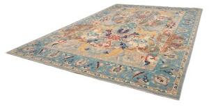 Tappeto Floralia Stilizzato Celeste Beige 300x425 Cm