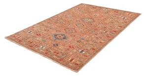 Tappeto Kazak Fine Geometrico Terracotta Blu 155x212 Cm