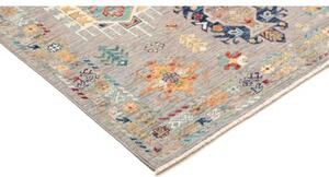 Tappeto Floralia Geometrico Grigio Multicolore 126x180 Cm