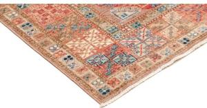 Tappeto Kazak Fine Stilizzato Rosa Antico Blu Petrolio 122x190 Cm