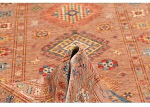 Tappeto Kazak Fine Geometrico Terracotta Blu 155x212 Cm