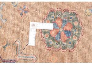 Tappeto Kazak Fine Stilizzato Ocra Rosso 119x173 Cm