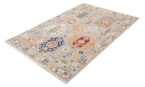 Tappeto Floralia Geometrico Grigio Multicolore 126x180 Cm