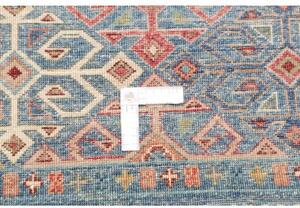 Tappeto Istintia Geometrico Blu Petrolio Mattone 99x152 Cm