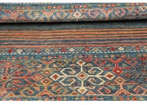 Tappeto Istintia Geometrico Blu Petrolio Mattone 99x152 Cm