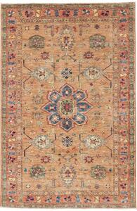 Tappeto Kazak Fine Stilizzato Ruggine Blu 126x192 Cm