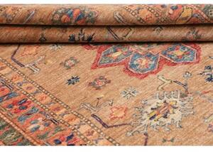 Tappeto Kazak Fine Stilizzato Ocra Rosso 119x173 Cm