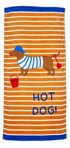 Telo mare arancione in cotone 76x160 cm Hot Dog – Catherine Lansfield