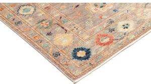 Tappeto Kazak Fine Stilizzato Grigio Tortora Multicolore 151x206 Cm