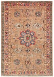 Tappeto Kazak Fine Stilizzato Ocra Rosso 119x173 Cm