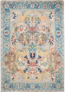 Tappeto Floralia Stilizzato Celeste Beige 300x425 Cm