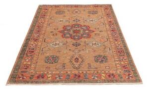 Tappeto Kazak Fine Stilizzato Ocra Rosso 119x173 Cm
