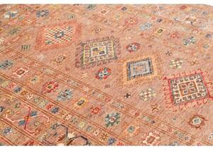 Tappeto Kazak Fine Geometrico Terracotta Blu 155x212 Cm