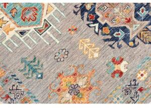 Tappeto Floralia Geometrico Grigio Multicolore 126x180 Cm