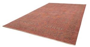 Tappeto Kairo Geometrico Rosso Mattone Blu Avio 272x377 Cm