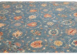 Tappeto Zigler Fine Floreale Azzurro Beige 270x368 Cm