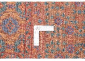 Tappeto Kairo Geometrico Rosso Mattone Blu Avio 272x377 Cm
