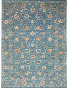 Tappeto Zigler Fine Floreale Azzurro Beige 270x368 Cm