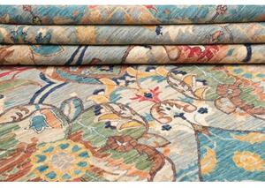 Tappeto Floralia Stilizzato Celeste Beige 300x425 Cm