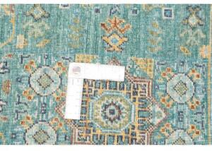 Tappeto Kairo Stilizzato Verde Petrolio Beige 169x240 Cm