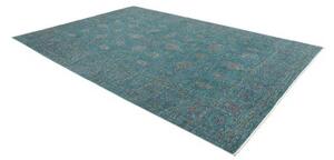 Tappeto Zigler Fine Floreale Verde Petrolio Grigio Chiaro 243x350 Cm