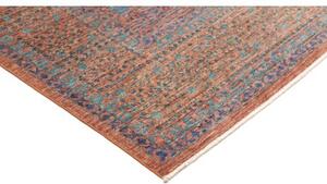 Tappeto Kairo Medaglione Terracotta Azzurro 210x301 Cm