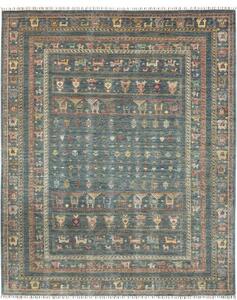 Tappeto Istintia Figurativo Blu Petrolio Multicolore 203x242 Cm