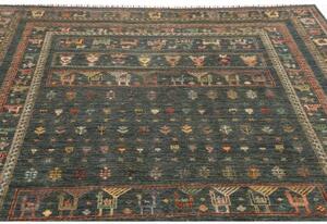 Tappeto Istintia Figurativo Blu Petrolio Multicolore 203x242 Cm
