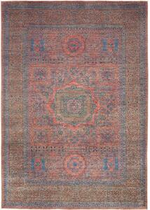 Tappeto Kairo Medaglione Terracotta Azzurro 210x301 Cm