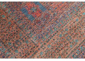 Tappeto Kairo Medaglione Terracotta Azzurro 210x301 Cm