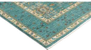 Tappeto Kairo Stilizzato Verde Petrolio Beige 169x240 Cm