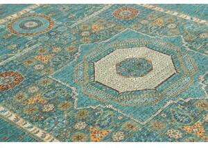 Tappeto Kairo Stilizzato Verde Petrolio Beige 169x240 Cm