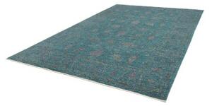 Tappeto Zigler Fine Floreale Verde Petrolio Grigio Chiaro 243x350 Cm