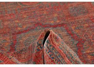 Tappeto Kairo Stilizzato Rosso Mattone Blu Petrolio 175x240 Cm