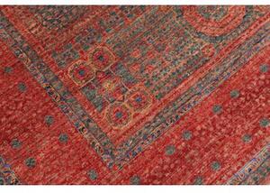 Tappeto Kairo Stilizzato Rosso Mattone Blu Petrolio 175x240 Cm