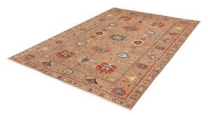 Tappeto Kazak Fine Stilizzato Ocra Blu 171x236 Cm