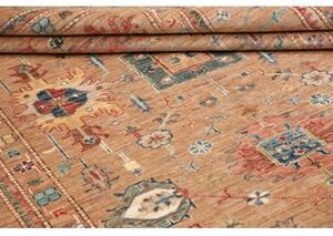 Tappeto Kazak Fine Stilizzato Ocra Blu 171x236 Cm