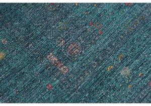 Tappeto Kairo Stilizzato Verde Petrolio Blu 210x294 Cm