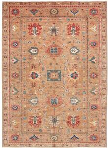 Tappeto Kazak Fine Stilizzato Ocra Blu 171x236 Cm