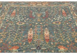 Tappeto Floralia Floreale Verde Petrolio Avorio 205x288 Cm