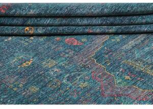 Tappeto Kairo Stilizzato Verde Petrolio Blu 210x294 Cm