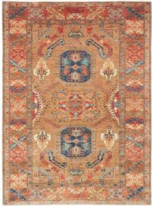 Tappeto Kazak Fine Stilizzato Ruggine Blu 174x236 Cm