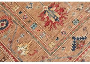 Tappeto Kazak Fine Stilizzato Ocra Blu 171x236 Cm