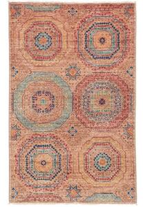 Tappeto Kairo Stilizzato Marrone Rossiccio Ocra 82x125 Cm