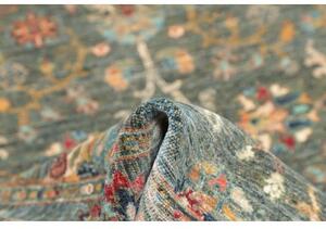 Tappeto Zigler Fine Floreale Blu Petrolio Grigio 97x154 Cm