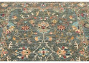 Tappeto Zigler Fine Floreale Blu Petrolio Grigio 97x154 Cm