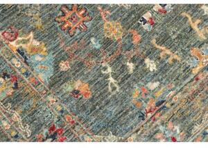 Tappeto Zigler Fine Floreale Blu Petrolio Grigio 97x154 Cm