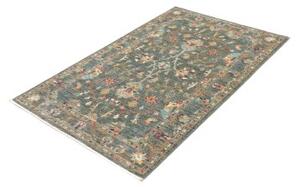 Tappeto Zigler Fine Floreale Blu Petrolio Grigio 97x154 Cm