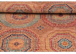 Tappeto Kairo Stilizzato Marrone Rossiccio Ocra 82x125 Cm