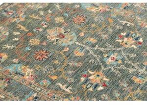 Tappeto Zigler Fine Floreale Blu Petrolio Grigio 97x154 Cm